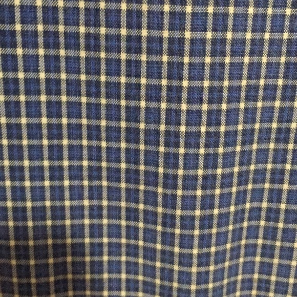 Claiborne Blue Checkered Shirt - Picture 2 of 3